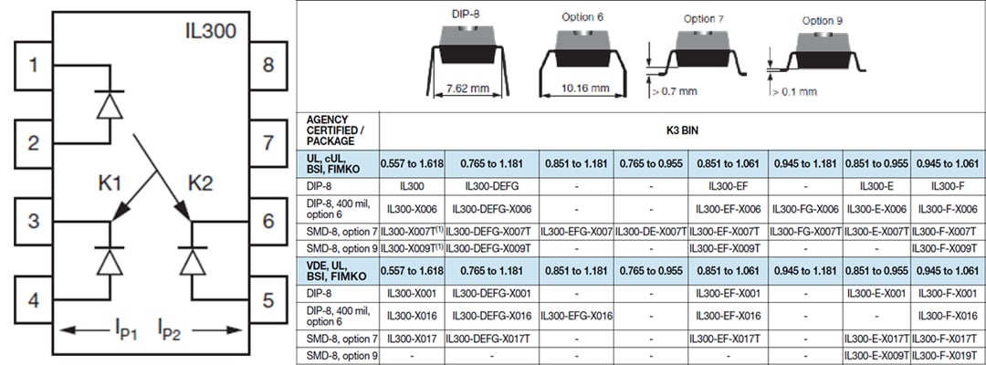 Schematic - Vishay IL300 Linear Optocoupler Schematic - Vishay IL300 Linear Optocoupler