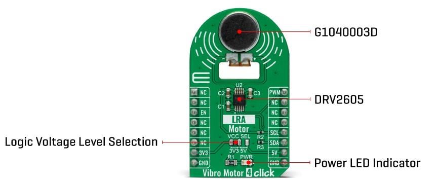Mikroe Vibro Motor 4 Click Mikroe Vibro Motor 4 Click