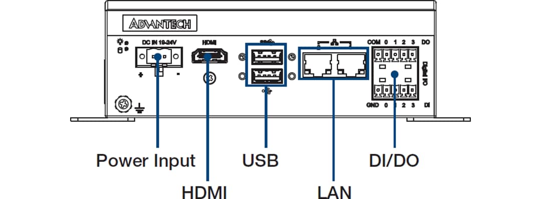 Mechanical Drawing - Advantech MIC-710A1 AI Inference System Mechanical Drawing - Advantech MIC-710A1 AI Inference System